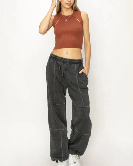 Stylish Stitched Drawstring Sweatpants for Ultimate Comfort