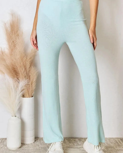 Ultra Soft High Waist Flare Pants for Effortless Elegance