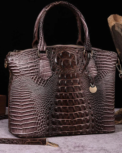 Ombre PU Leather Tote Bag