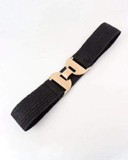 Alloy Buckle Elastic Belt - ShopEasier