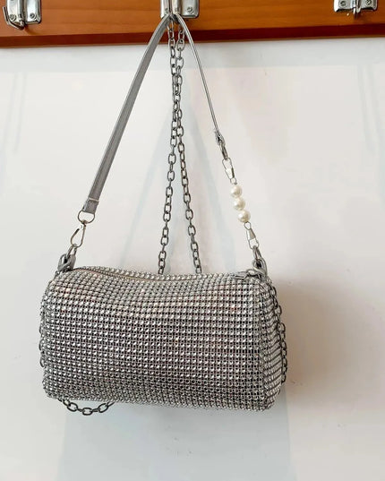 Openwork Crossbody Bag with Removable Strap