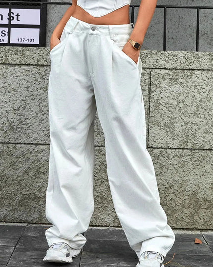 Wide Leg Jeans with Pockets - ShopEasier