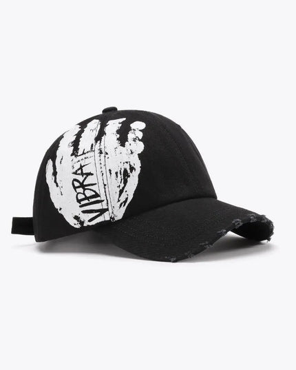 VIBRA Graphic Distressed Adjustable Baseball Cap - ShopEasier