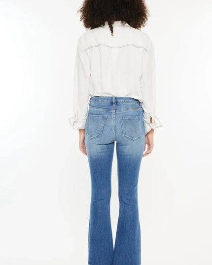 Kancan High Rise Frayed Hem Jeans - ShopEasier