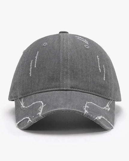 Raw Hem Adjustable Cap - ShopEasier