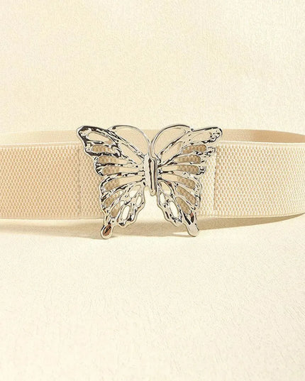 Butterfly Alloy Buckle Elastic Belt - ShopEasier