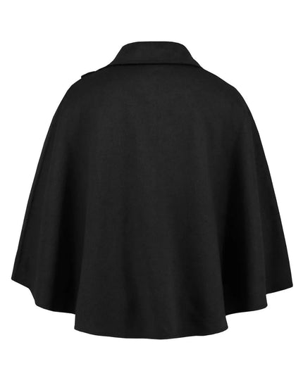 Collared Neck Cropped Cape - ShopEasier