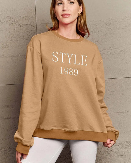 Simply Love Classic Graphic Sweatshirt - Full Size STYLE 1989