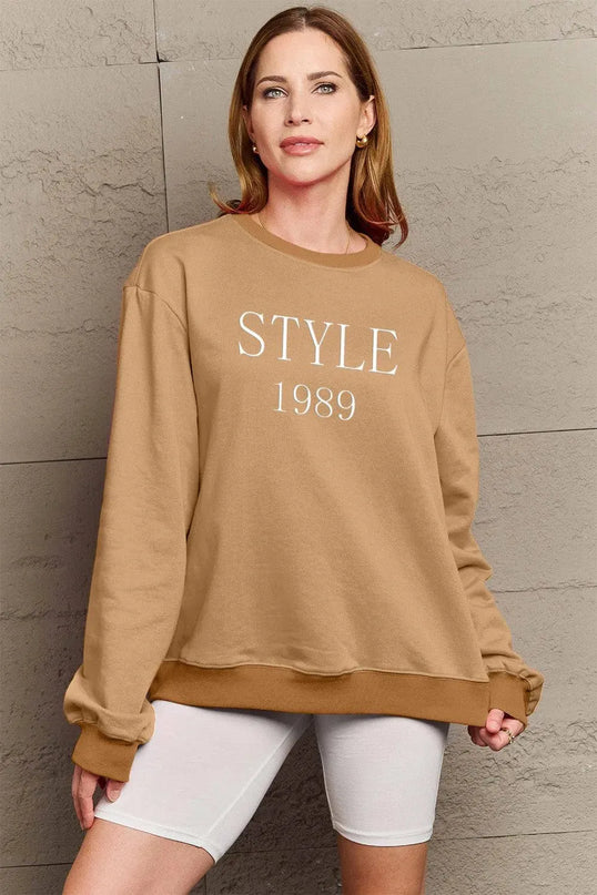 Simply Love Classic Graphic Sweatshirt - Full Size STYLE 1989