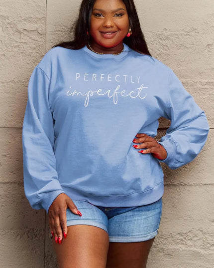 Simply Love Full Size Graphic Round Neck Sweatshirt