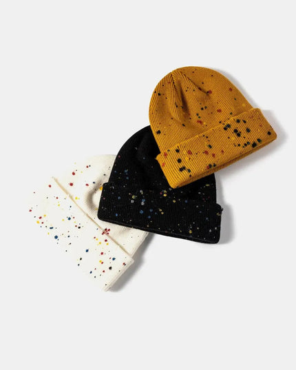 Confetti Rib-Knit Cuff Beanie - ShopEasier