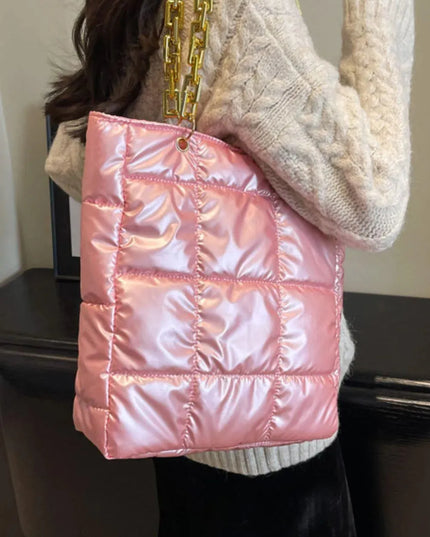 Bubble Texture Chain Handbag