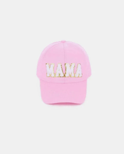 Gorra de béisbol con parche de chenilla MAMA 