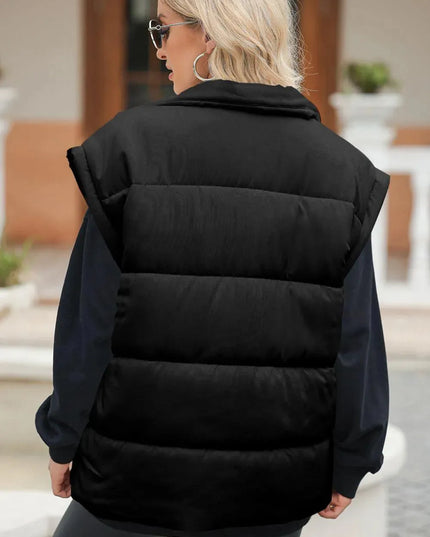 Insulated Zip Front Vest with Functional Pockets