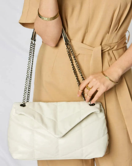 SHOMICO PU Leather Chain Handbag