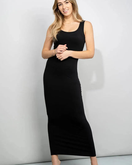 Zenana Scoop Neck Sleeveless Maxi Dress - ShopEasier