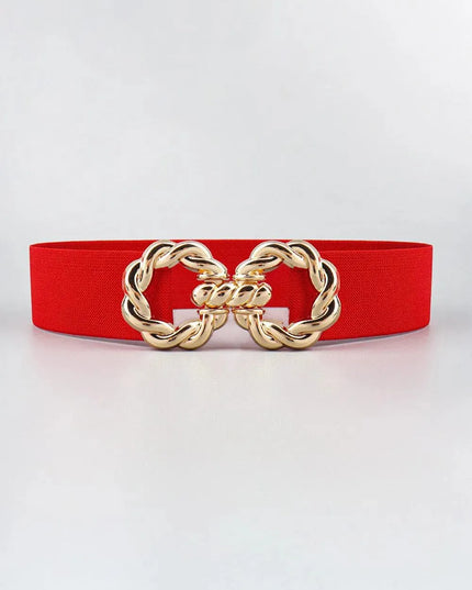 Elastic Belt with Zinc Alloy Buckle