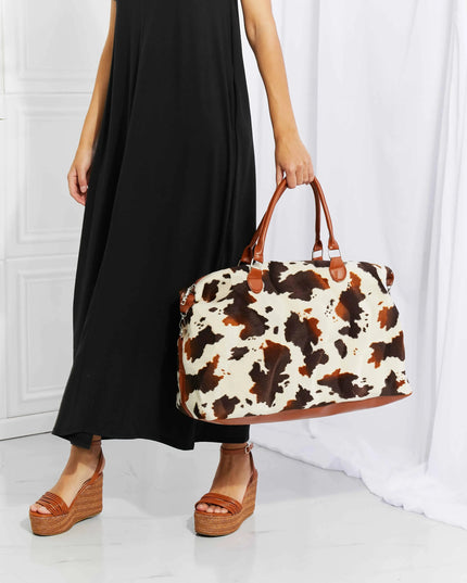 Animal Print Plush Weekender Bag