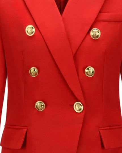 Lapel Collar Long Sleeve Blazer