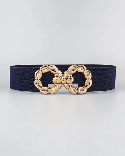 Elastic Belt with Zinc Alloy Buckle