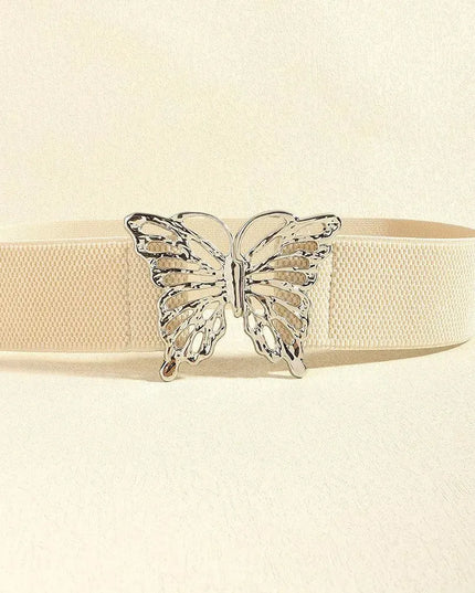 Butterfly Alloy Buckle Elastic Belt - ShopEasier