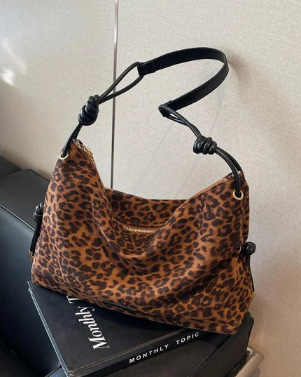 Suede Large Shoulder Bag