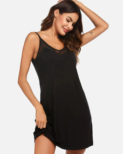 Scoop Neck Spaghetti Strap Lounge Dress