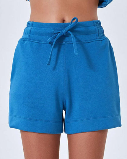 Casual Opaque Drawstring Shorts with Convenient Pockets