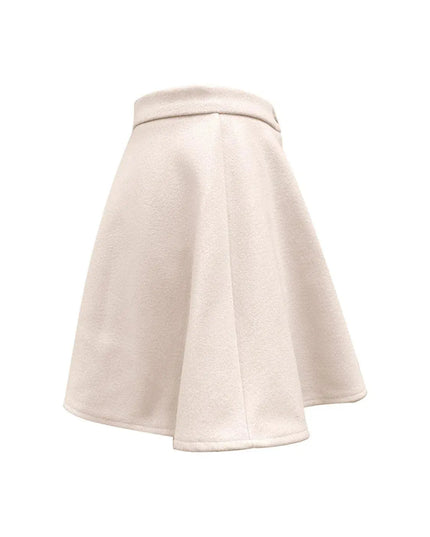 Button-Up Corduroy A-Line Mini Skirt