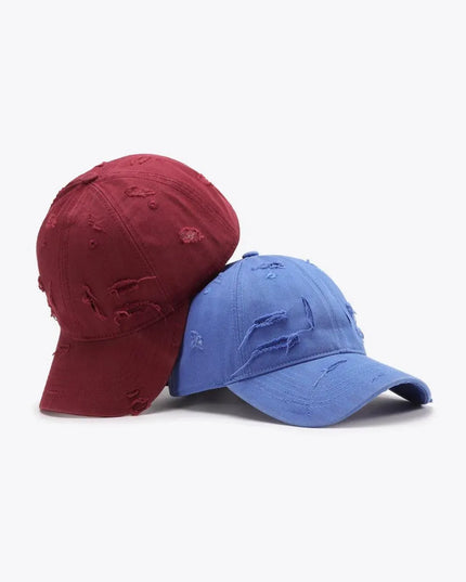 Distressed Adjustable Baseball Cap - ShopEasier