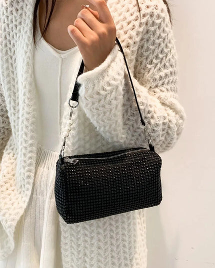 Openwork Crossbody Bag with Removable Strap