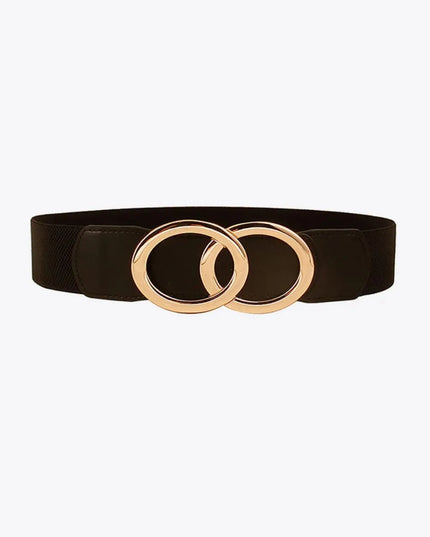 Zinc Alloy Buckle Elastic PU Belt - ShopEasier