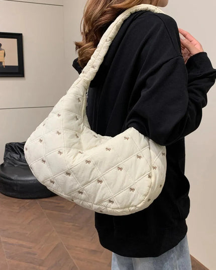 Bow Polyester Shoulder Bag