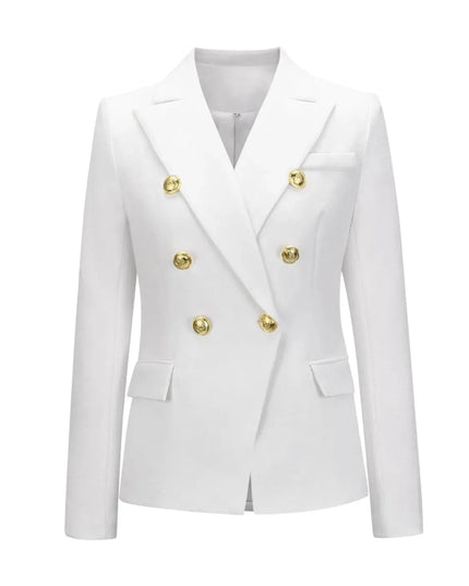 Lapel Collar Long Sleeve Blazer