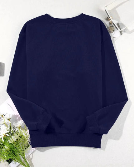 Classic Opaque Long Sleeve Crew Neck Sweatshirt