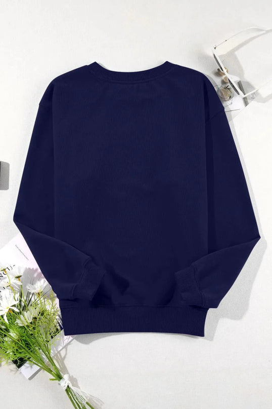 Classic Opaque Long Sleeve Crew Neck Sweatshirt