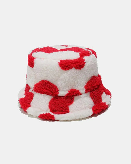 Contrast Heart Bucket Hat