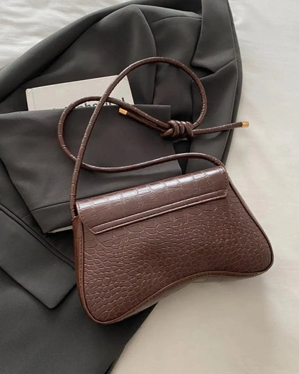 PU Leather Texture Crossbody Bag