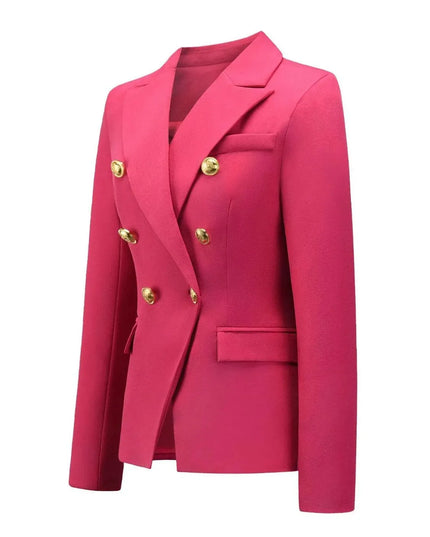 Lapel Collar Long Sleeve Blazer