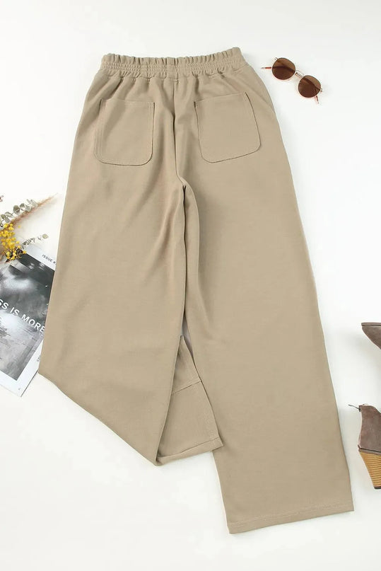 Comfy Pocketed Elastic Waist Lounge Pants