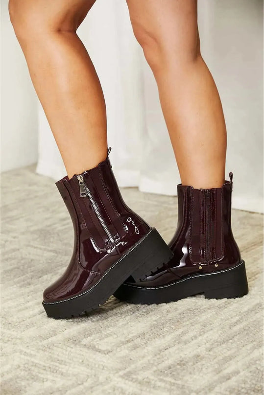 Forever Link Side Zip Platform Boots - ShopEasier