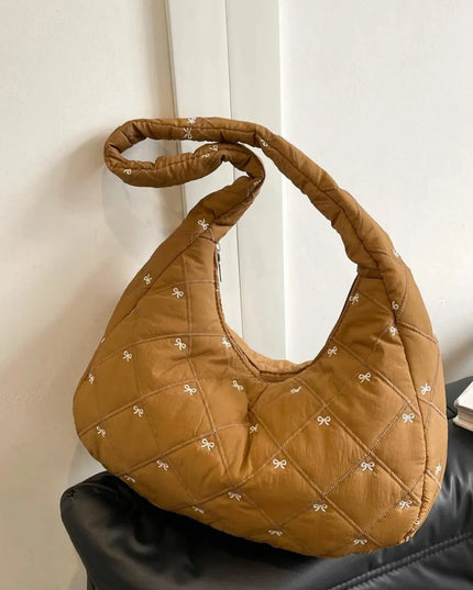 Bow Polyester Shoulder Bag