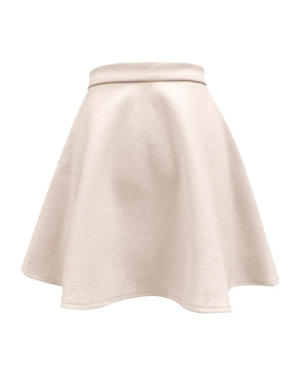 Button-Up Corduroy A-Line Mini Skirt