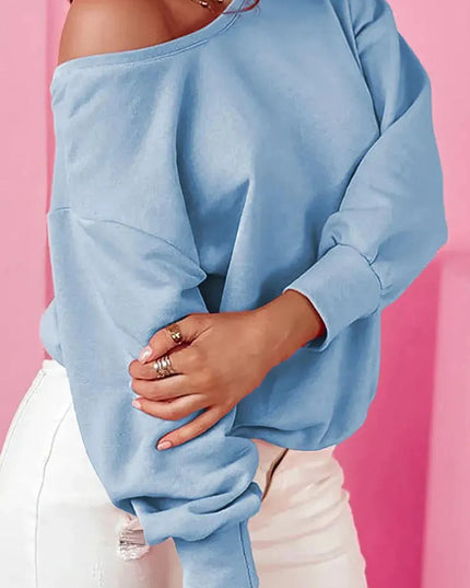 Bow Tie Detail Long Sleeve Pullover Sweatshirt