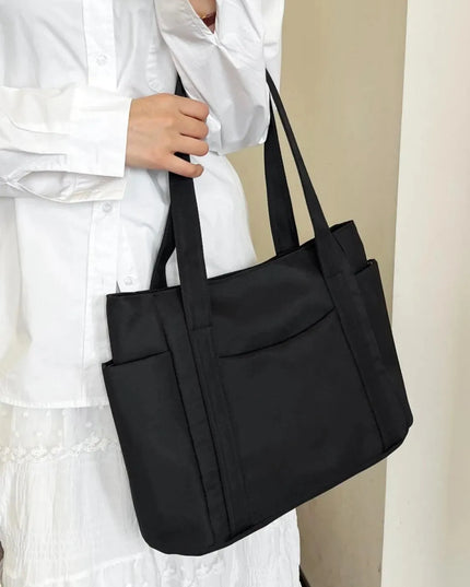 Oxford Cloth Tote Bag with Zipper