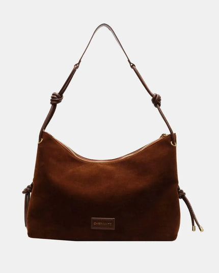 Suede Large Shoulder Bag