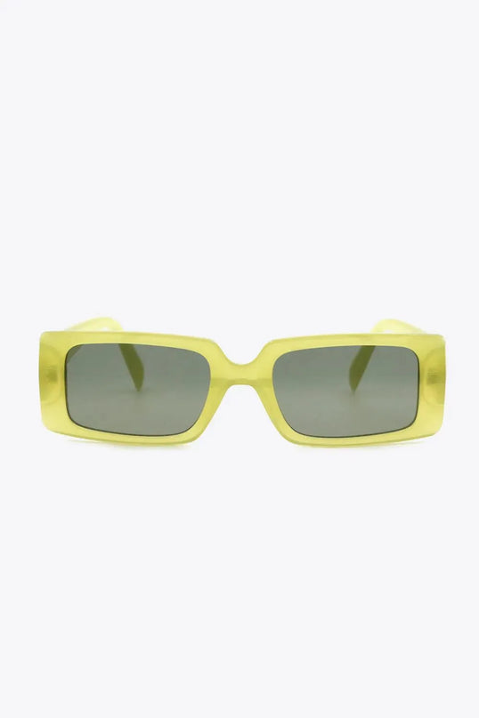 Rectangle Polycarbonate Sunglasses with UV400 Protection