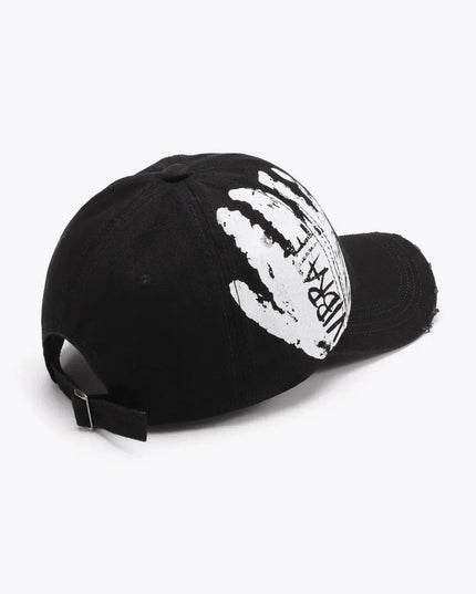 VIBRA Graphic Distressed Adjustable Baseball Cap - ShopEasier