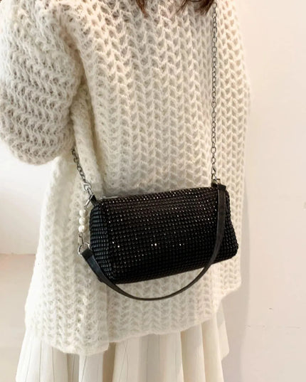 Openwork Crossbody Bag with Removable Strap