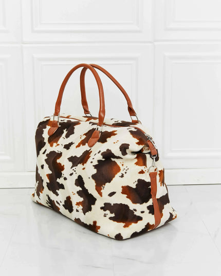 Animal Print Plush Weekender Bag